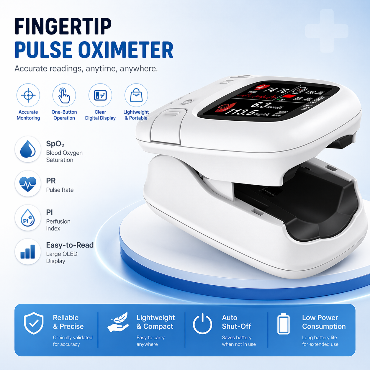 Fingertip health monitor