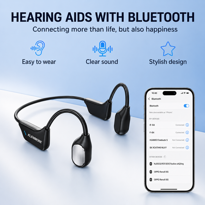 🔥 Final 2 Hours : Only Limited Stock Left🏆KLENIMORE®  Bone Conduction Smart Hearing Headphones （Mayo Clinic Recommended）