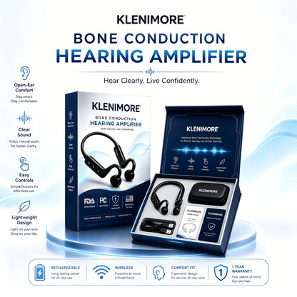💖💥Limited-time offer! 🔥KLENIMORE™ Bone Conduction Hearing Aids — Hear the sounds you should hear! ✅Made in the USA