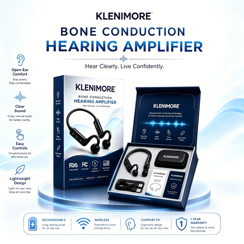 💖💥Limited-time offer! 🔥KLENIMORE™ Bone Conduction Hearing Aids — Hear the sounds you should hear! ✅Made in the USA