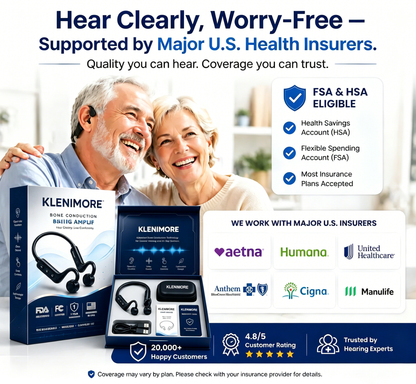 💖💥Limited-time offer! 🔥KLENIMORE™ Bone Conduction Hearing Aids — Hear the sounds you should hear! ✅Made in the USA