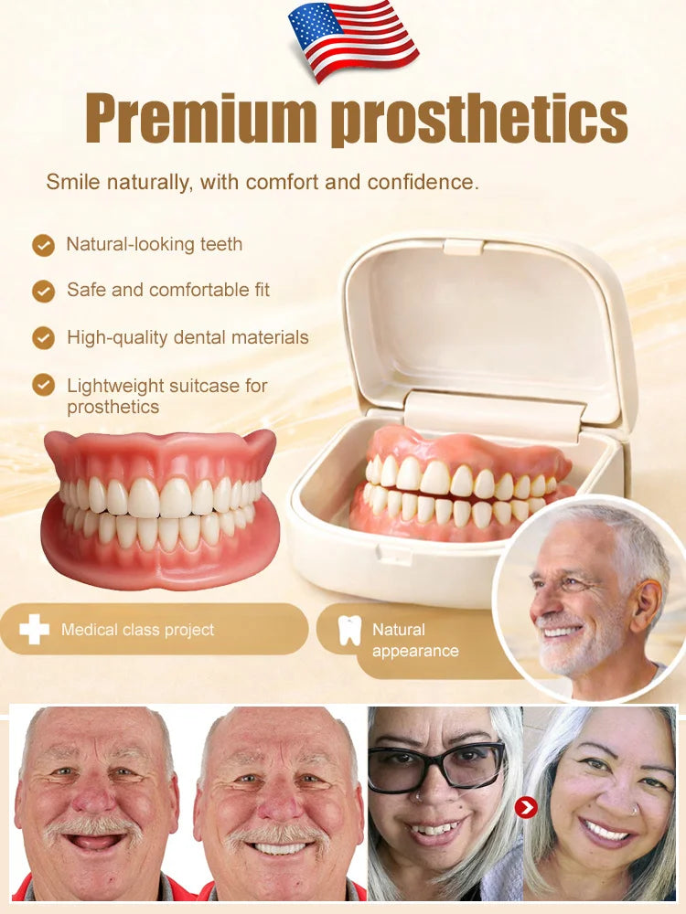🎁Ends Today: 70% OFF! 🦷Advanced Customized Full Denture Set🦷 (🔥10,000+ Sold In Last 30 Day)