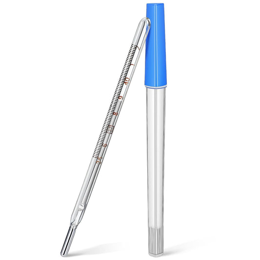 1Pc Glass Oral Temperature Adult Free Clinic Armpit Fast Reading Fever Indicator (Double Scale)