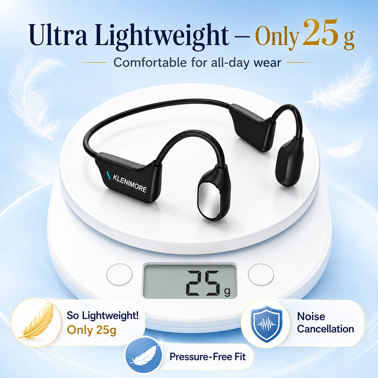 🔥 Final 2 Hours : Only Limited Stock Left🏆KLENIMORE®  Bone Conduction Smart Hearing Headphones （Mayo Clinic Recommended）
