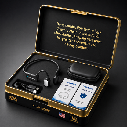 🔥 Final 2 Hours : Only Limited Stock Left🏆KLENIMORE®  Bone Conduction Smart Hearing Headphones （Mayo Clinic Recommended）